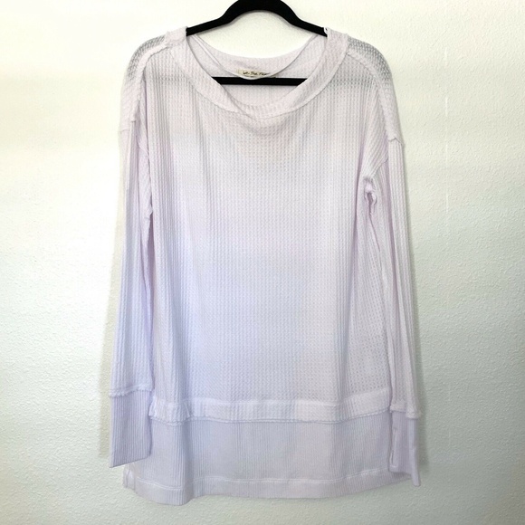 Free People White North Shore Thermal Top Tunic - Picture 3 of 8